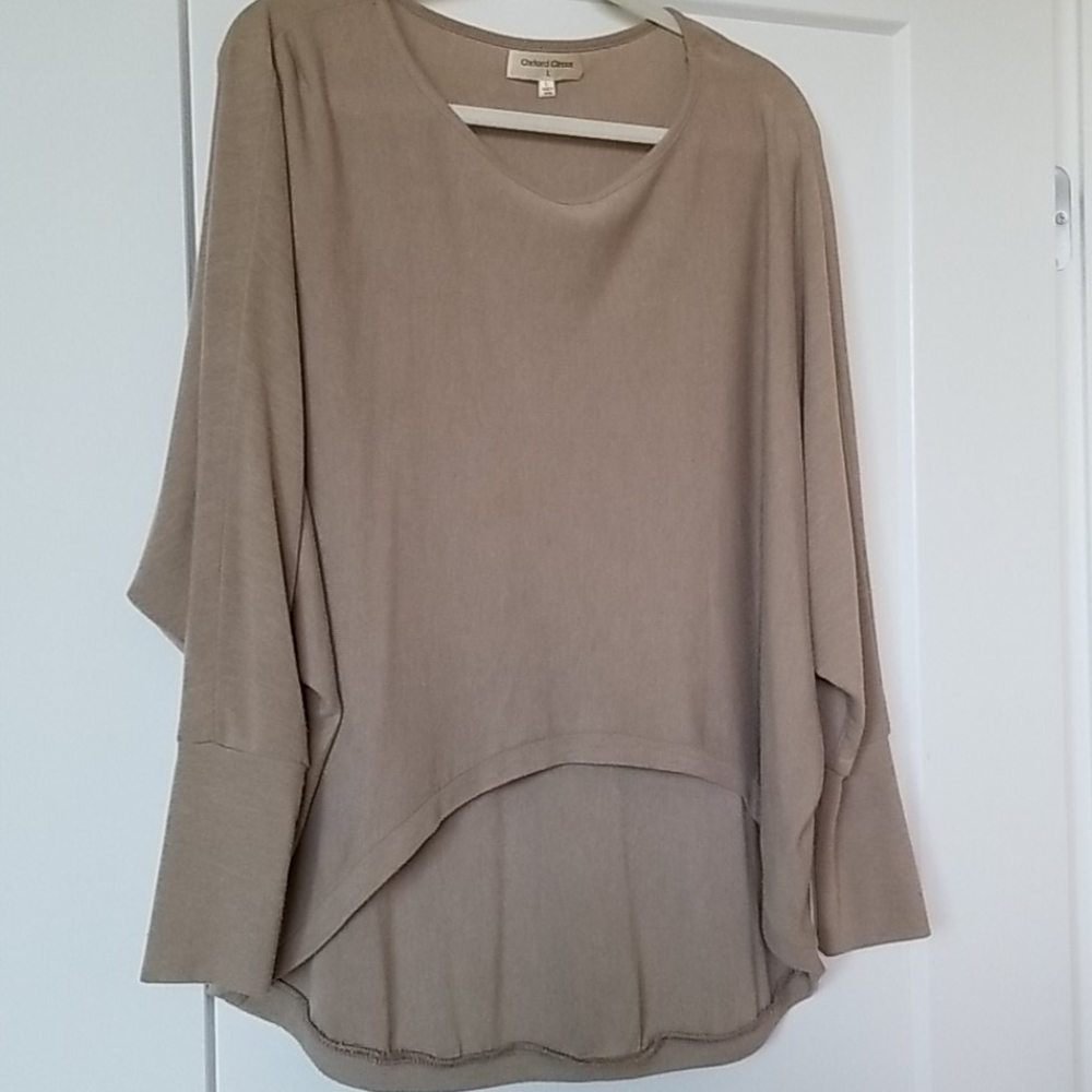 Oxford Circus Khaki Tricot Top Size 12